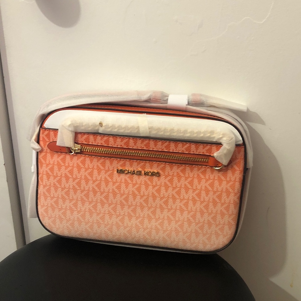 Michael Kors Tangerine Logo Crossbody Bag